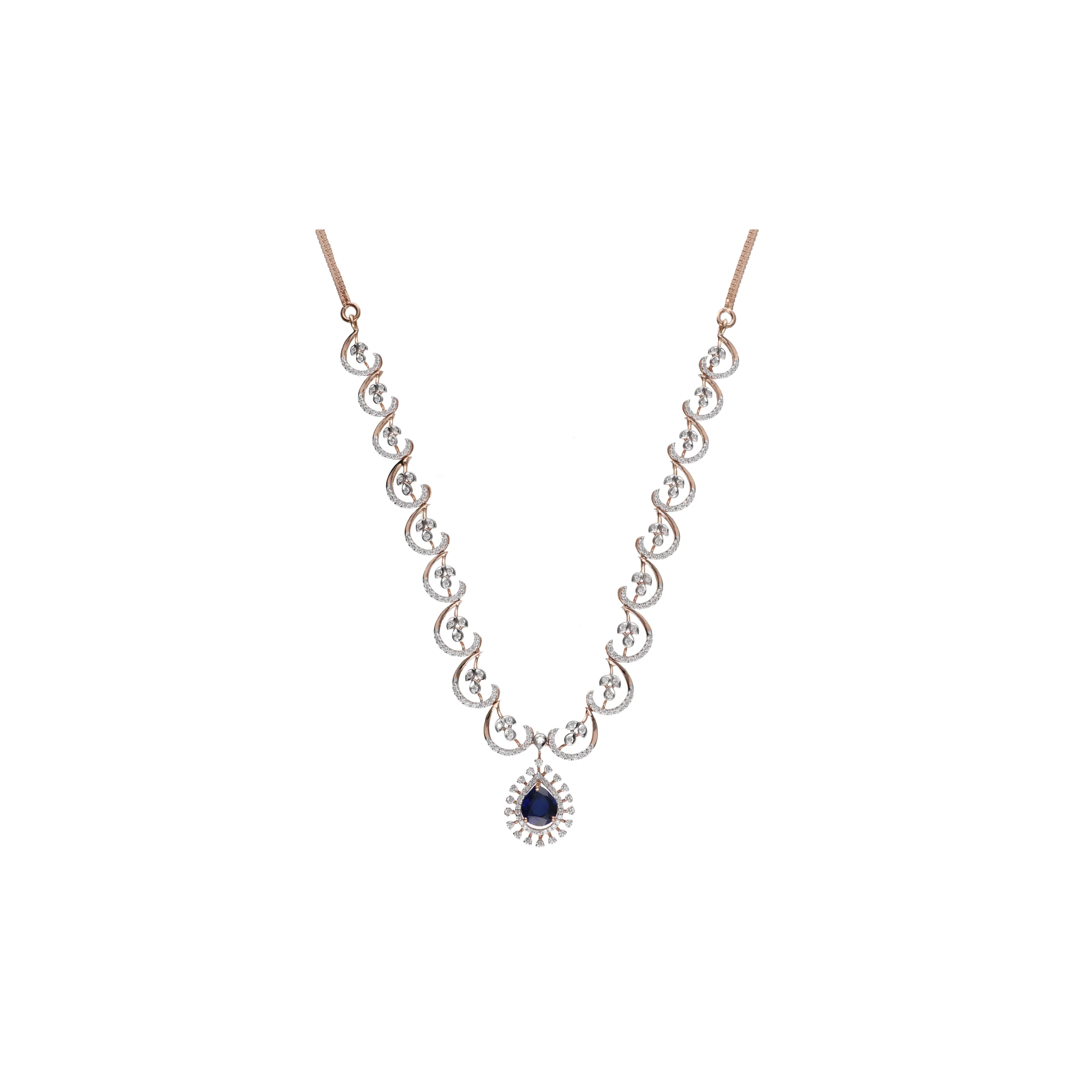 16.11.2025 - 003 18KT Diamond Necklace for Womens - Image 1