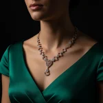 18KT Diamond Necklace for Womens - Image 2