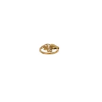 22KT Golden Leaf Curl Ring For Womem's