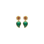 22KT Gold Leaf Earrings For Women's
