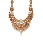 22KT Maha Ganesha Antique Haram For Women's