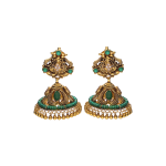 22KT Emerald Heritage Jhumka For Women'