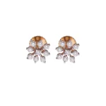 18KT Aura Drop Diamond Studs For Women's