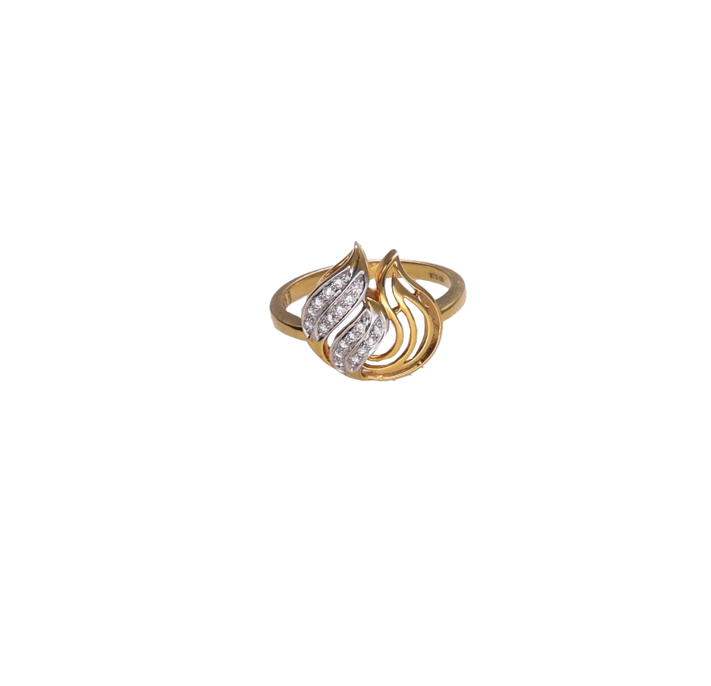 18 18KT Eternal Flame Two-Tone Diamond Ring For Women's - Image 1