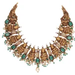 22KT Ananta Lakshmi Gold Temple Necklace For Women's