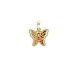 22KT Butterfly Elegance Stone Pendant For Women's