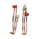 18KT Sweet Strawberry Rose Gold Bangle For Women's