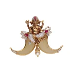 22KT Mangal Ganesh Pearl Drop Pendant For Women's