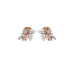 18KT Nature Glow Diamond Stud Earrings For Women's