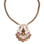 22KT Sri Balaji Antique Kasu Necklace For Women's