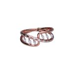 18KT Celeste Interlock Diamond Ring For Women's