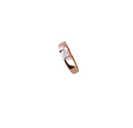 18KT Rose Gold Bezel Set Ring For Women's - Image 2