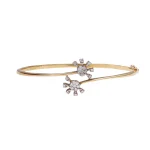 18KT Floral Harmony Diamond Bracelet For Women's
