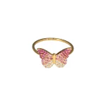 18KT Sparkle Wing Elegance Ring For Women's