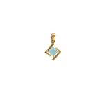 22KT Blue Spark Contemporary Pendant For Women's