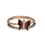 18KT Rose Gold Ring For Women's