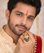 22KT Temple Craft Venkateswara  Ring For Men's - Image 2