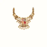 22KT Sacred Radha Krishna Heritage Necklace For Women's