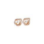 18KT Eternal Heart Diamond Stud For Women's - Image 2
