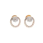 18KT Amour Glow Diamond Stud For Women's