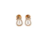 18KT Teardrop Grace Diamond Drop Earrings For Women's