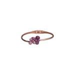 Silver Violet Grace Floral Bangle For Women's