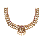 22KT Rajyalakshmi Grand Temple Necklace For Women's