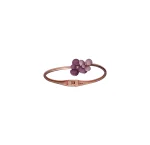 Silver Violet Grace Floral Bangle For Women's - Image 2