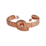 Silver Contemporary Leaf Charm Bracelet For Women's