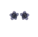 Silver wilight Hibiscus Earrings For Women's