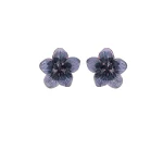 Silver wilight Hibiscus Earrings For Women's