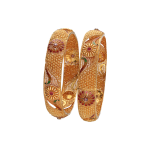 22KT Regal Paisley Wedding Bangles For Women's