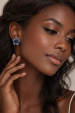 Silver wilight Hibiscus Earrings For Women's - Image 2